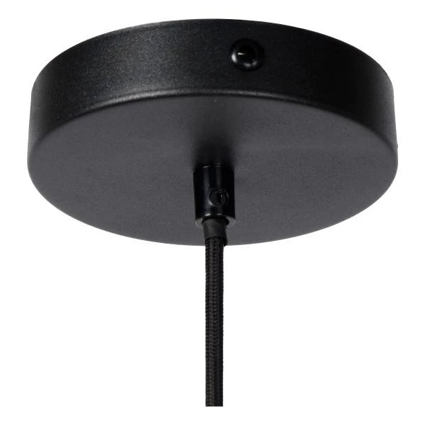 Lucide JOVA - Lámpara colgante - Ø 10 cm - 1xE27 - Negro - detalle 1